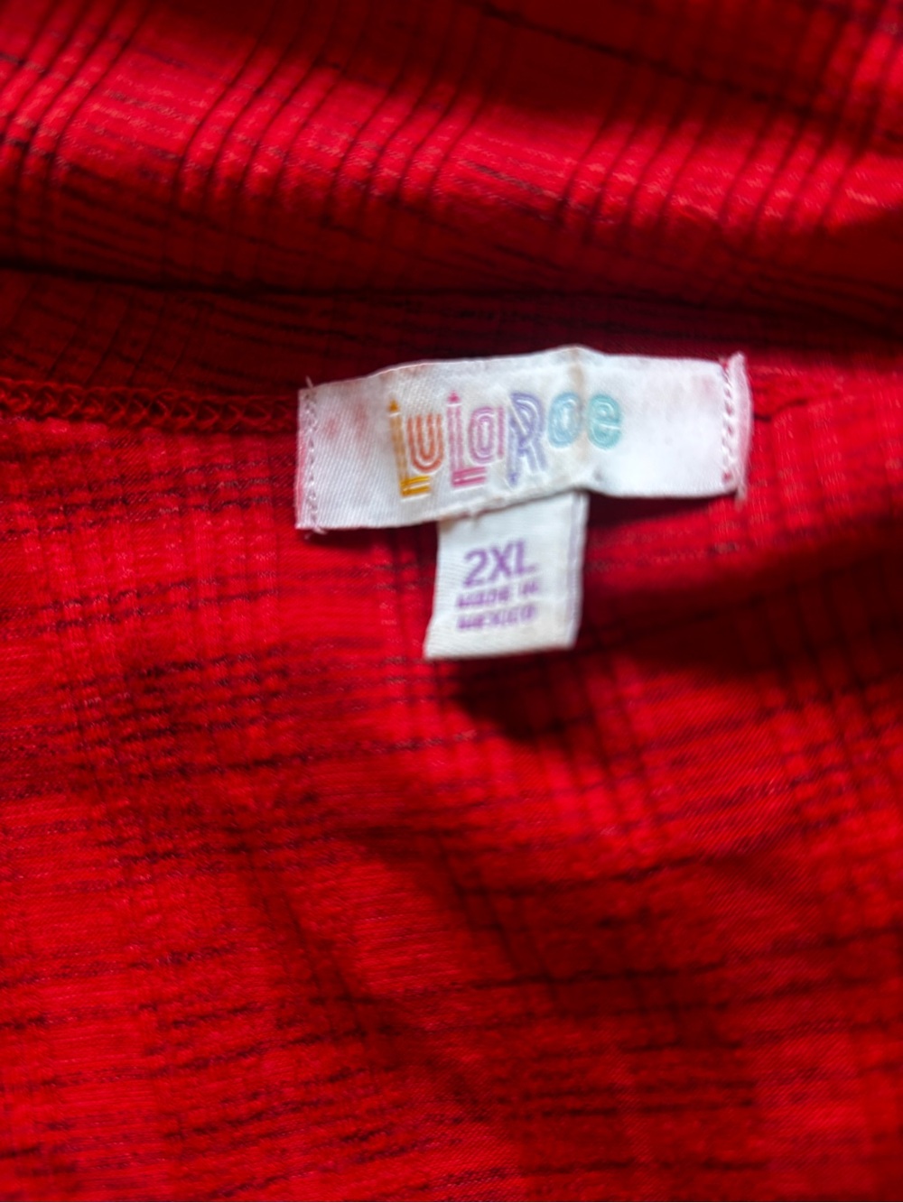 LuLaRoe Women’s Cardigan Bundle in Black/Tomato Red Sz 2XL - Picture 9 of 9